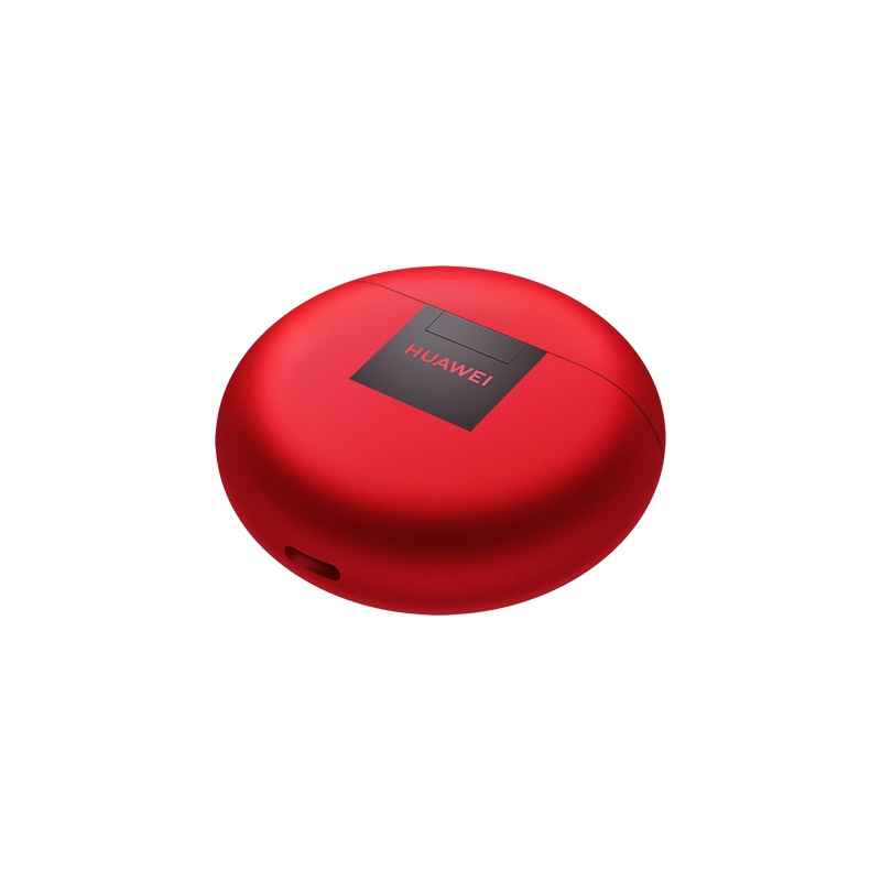 华为/HUAWEI FreeBuds 4E 有线充版 蜜语红 真无线蓝牙运动耳机 半入耳式 主动降噪舒适佩戴高解析音质