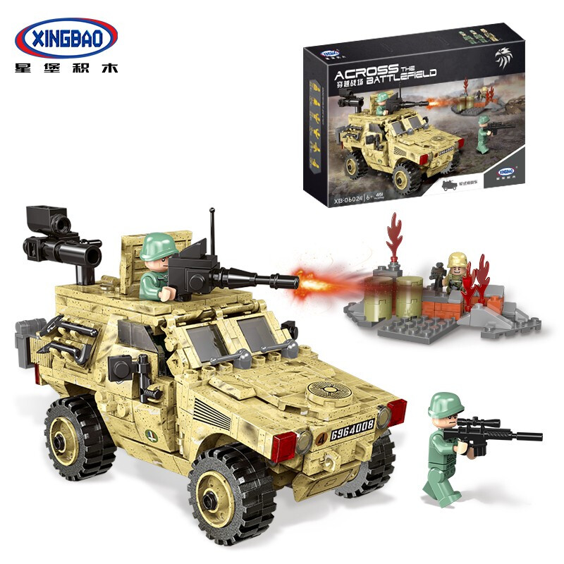 积木立体拼图兼容乐高儿童玩具男孩生日vbl轮式装甲车06024451片参数