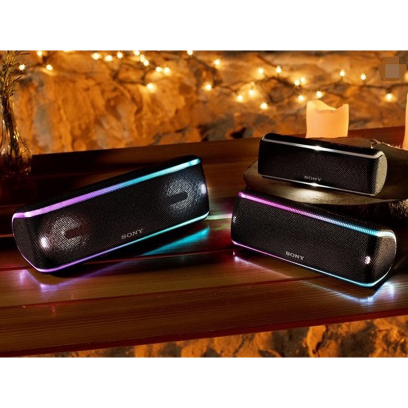 Sony/索尼 SRS-XB21无线蓝牙防水防尘重低音音箱户外派对便携音响 红色