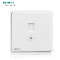 西门子（SIEMENS）智能开关插座 睿越86型电脑插座带WIFI家庭酒店别墅wifi无线AP面板300M墙壁路由器