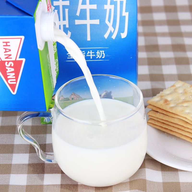 德悠脱脂牛奶200ml×12盒