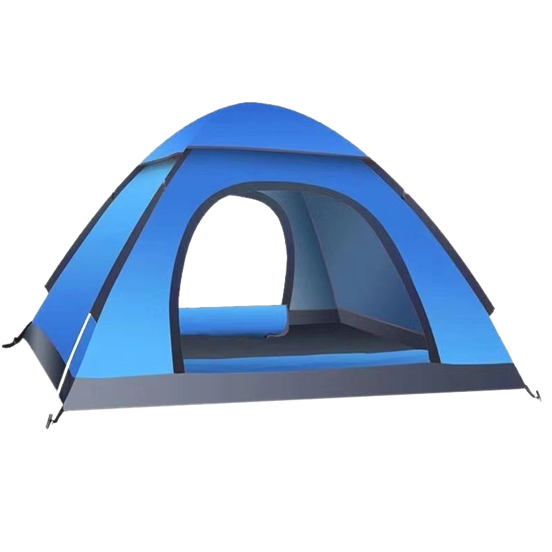 劲脉 露营防晒帐篷 速开蓝色-200*200*130CM 顶高清大图