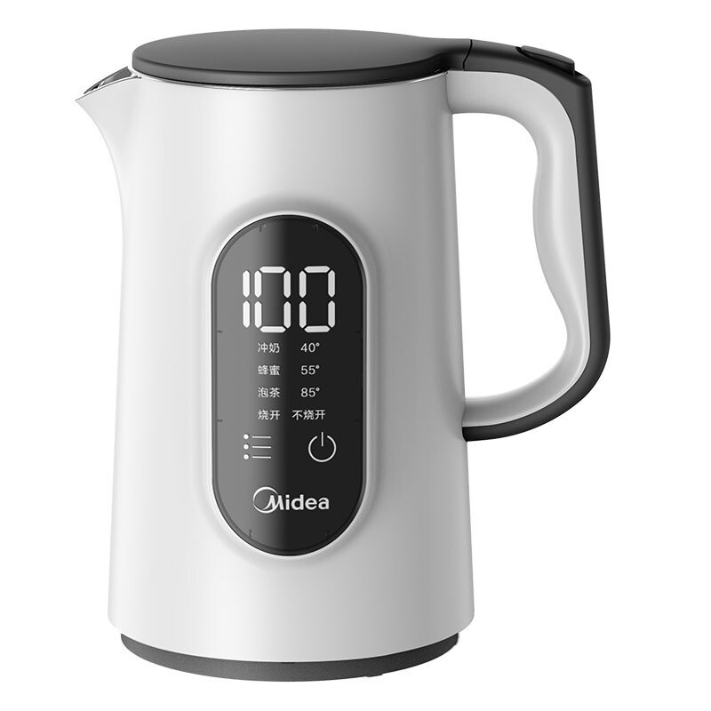 美的(Midea)电水壶 1.5L烧水壶 多段控温304不锈钢双层防烫开水壶 MK-SEK1501
