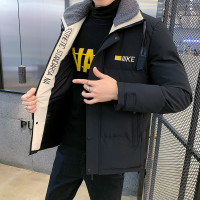 BaLuoShang男士冬季外套胖子大码棉衣男短款加肥加大加厚羽绒棉服宽松棉袄潮风衣