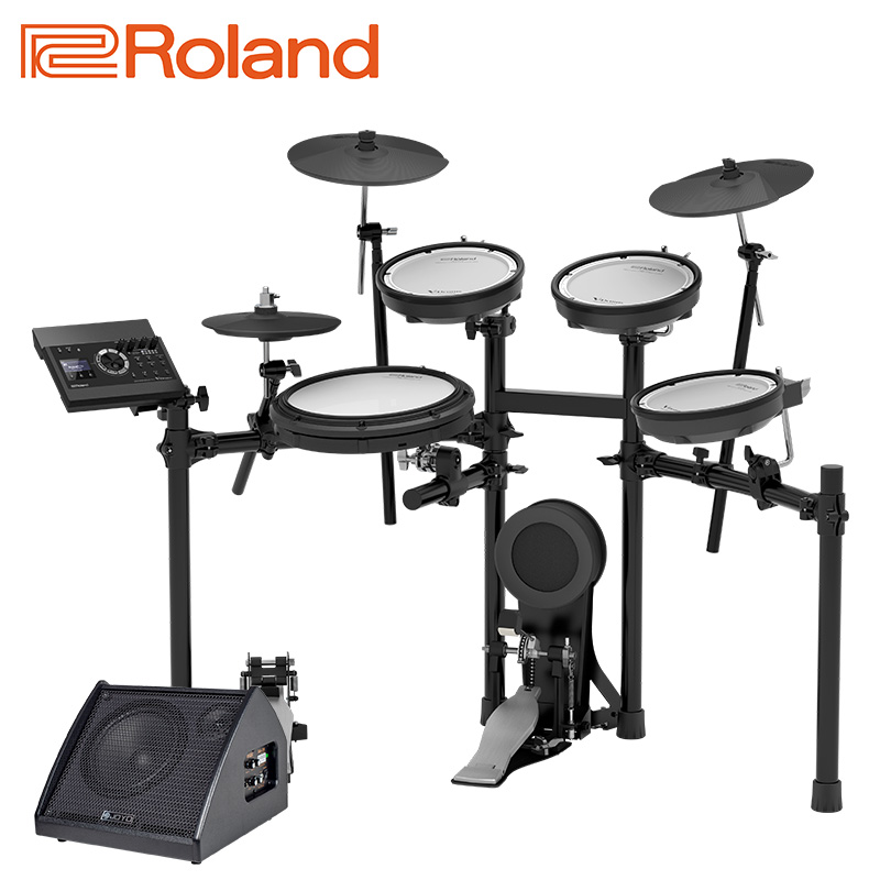 Roland罗兰电鼓TD-17KV/TD-07KV 电子鼓成人专业演奏儿童练习演出爵士鼓通用电架子鼓 五鼓三镲+音箱套装