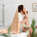 【南极人】浴巾家用纯棉吸水速干成人男女加厚大号毛巾裹巾_936 默认尺寸 浴巾格子-粉色