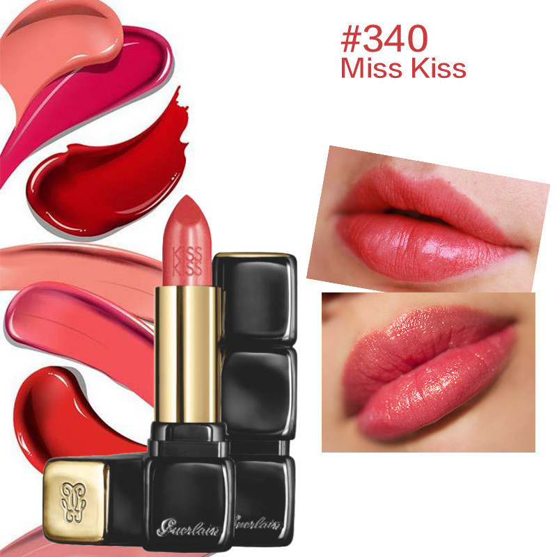 Guerlain 娇兰 Kiss法式之吻亲亲口红唇膏黑管系列 #340 思念橘 Miss Kiss 3.5g