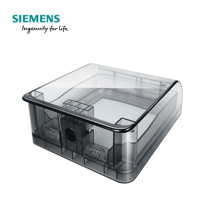 西门子(SIEMENS)睿越透明灰IP55等级防溅盒 (可90°悬停)透明防水盒 普通插座防水盒防溅盒86型