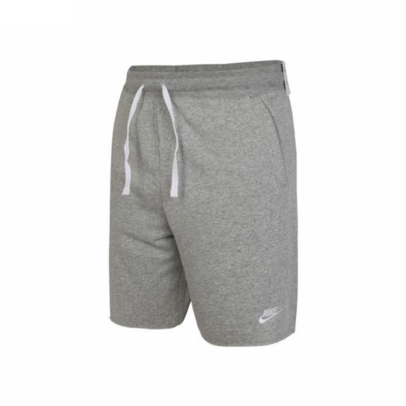 nike耐克短裤男2023夏新款休闲宽松灰色针织运动五分裤dx0767-063