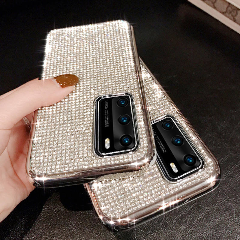 火豹华为p40手机壳p40硅胶防摔软壳p30全包边水钻p30时尚网红个性创意