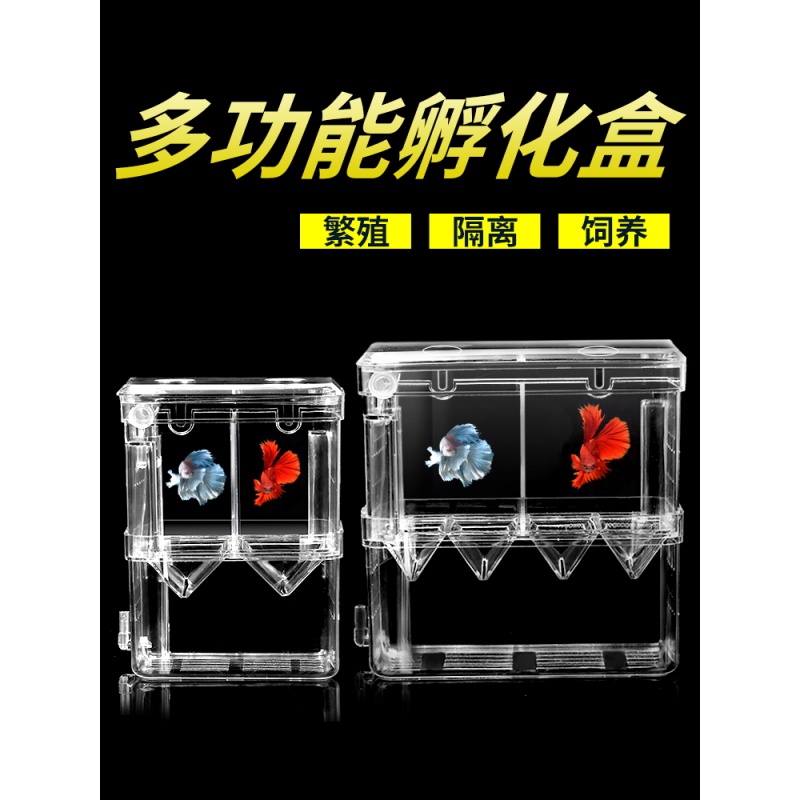 孔雀鱼繁殖盒鱼缸非亚克力隔离盒特大号产卵孵化产房小鱼苗幼大鱼高清大图