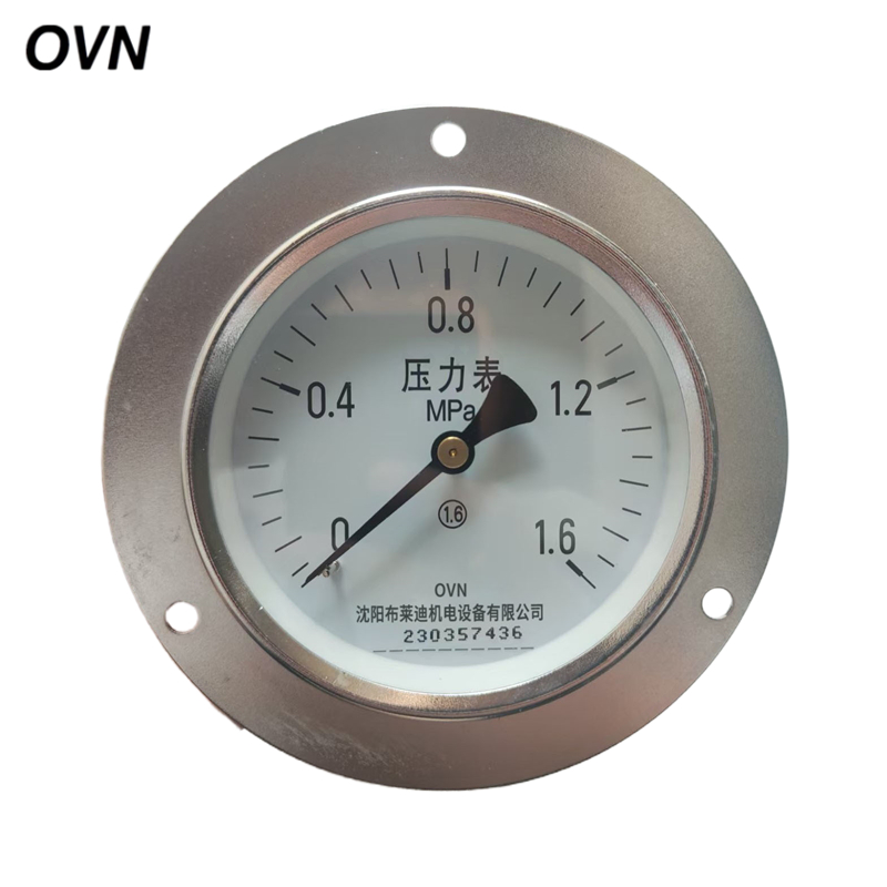 OVN 普通压力表 Y-60轴向带边 块高清大图