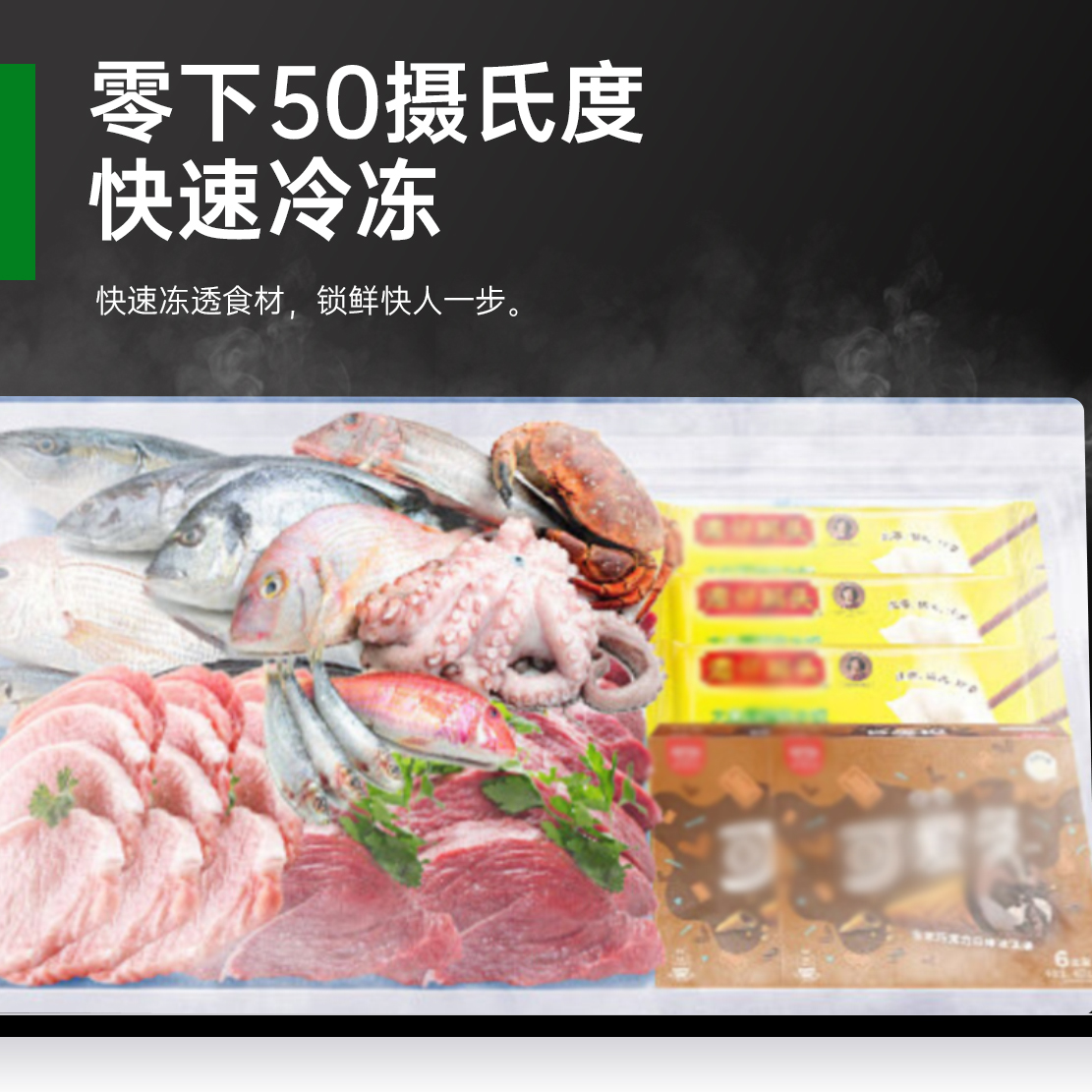意黛斯YIDAISI 速冻低温卧室冷柜商用零下50度急冻柜生胚海鲜饺子机包子机风冷速冻机 YDSDW-60W338速冻柜高清大图