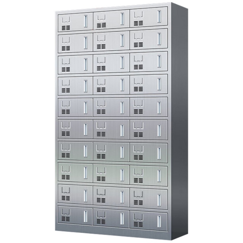 攸形不锈钢餐盘柜30门1025*400*1800mm台高清大图