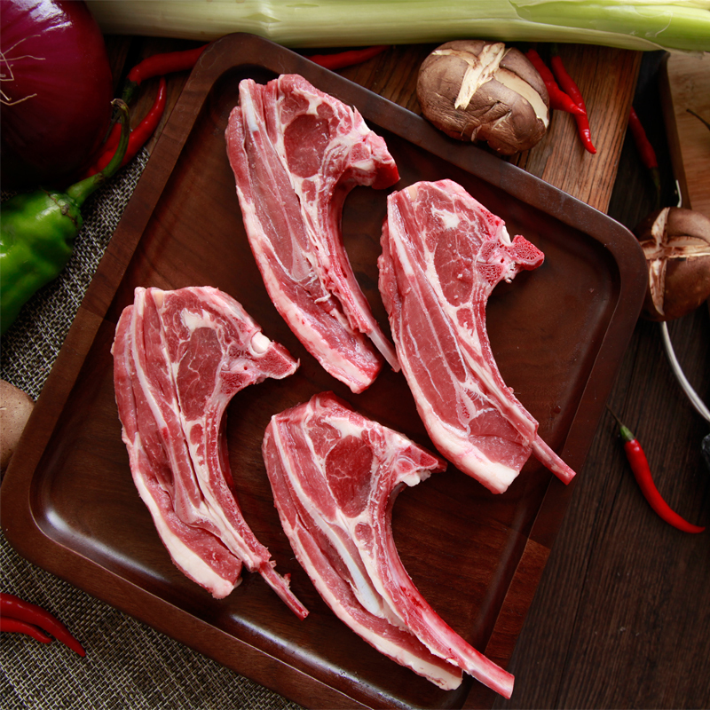伊为乐 宁夏盐池滩羊肉 法式羊肋排500g/袋 羊排油煎 烧烤食材 正宗散养 口感鲜美无膻味 0.5KG