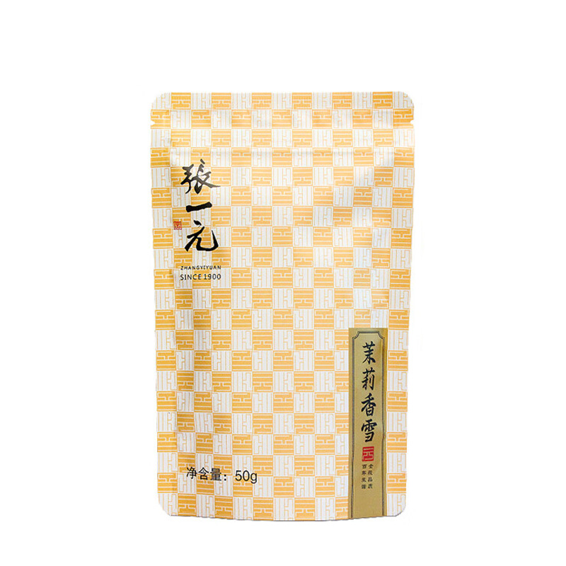 张一元茉莉花茶花香馥郁鲜爽甘醇沁人心脾茉莉香雪50g