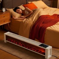 艾美特(Airmate)WD20-R26U 壁炉踢脚线取暖器家用大面积电暖气暖风机烤火炉加湿不干燥智能控制轻音不扰眠白色