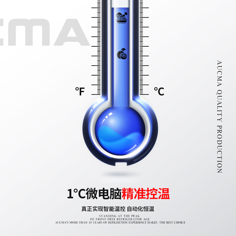 澳柯玛(AUCMA)VF-1300DG六门冰箱商用冰柜不占地冷冻厨房酒店六开门立式