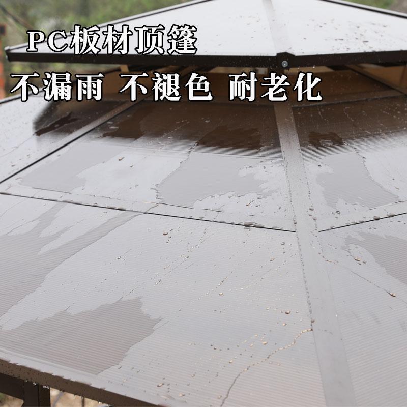 森美人凉亭户外庭院天台花园亭遮阳棚农庄室外茶水亭子防腐木凉亭雨棚高清大图