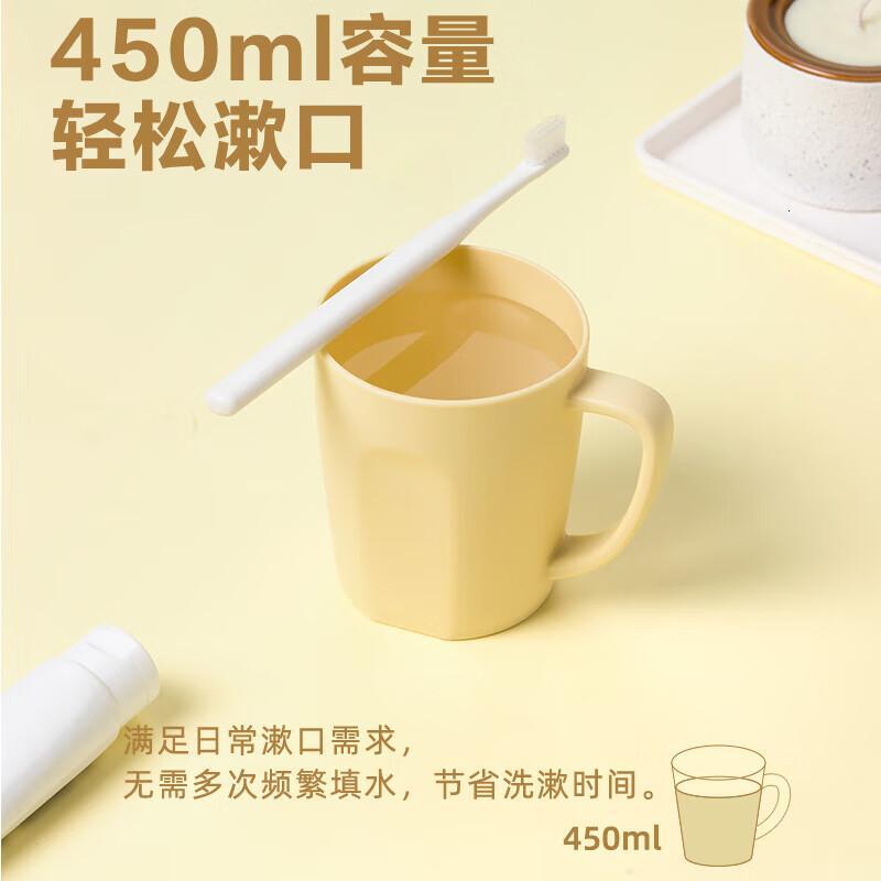 茶花(CHAHUA) 漱口杯刷牙杯子家用加厚便捷洗漱牙缸杯随机颜色 2只