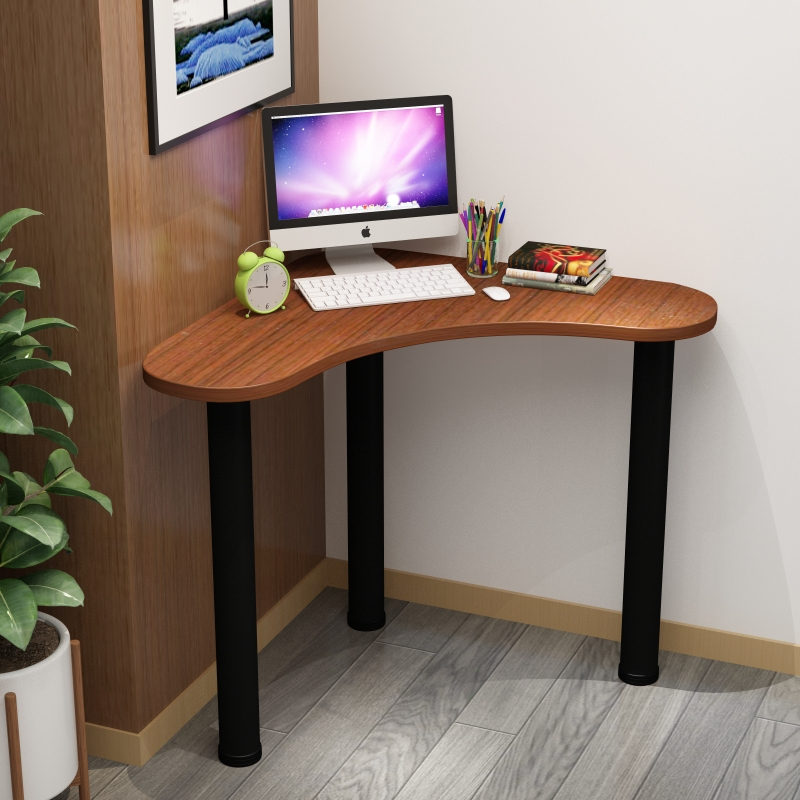 皇豹拐角书桌小户型电脑桌墙角弧形小书桌迷你写字桌台式家用简约单人