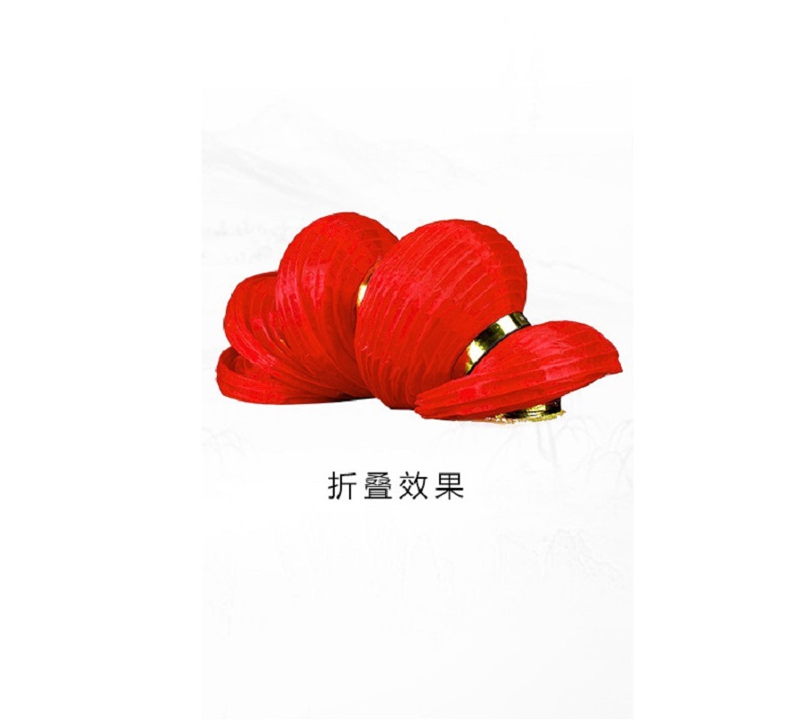 折叠连串灯笼金边10寸4连串 10个装高清大图