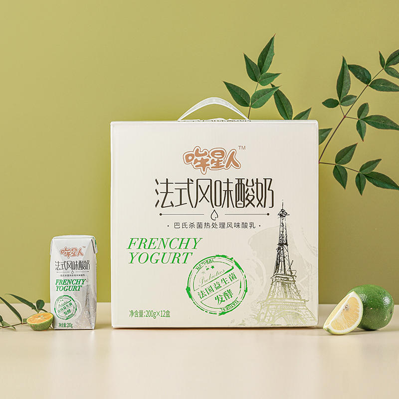 哞星人常温法式酸牛奶200g*12盒*1箱