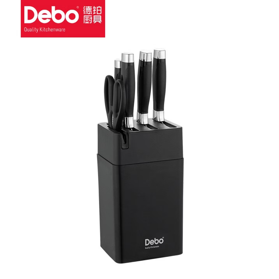 德铂Debo多功能厨房刀具家用6寸厨师刀锋利耐用德国工艺抗菌设计高清大图