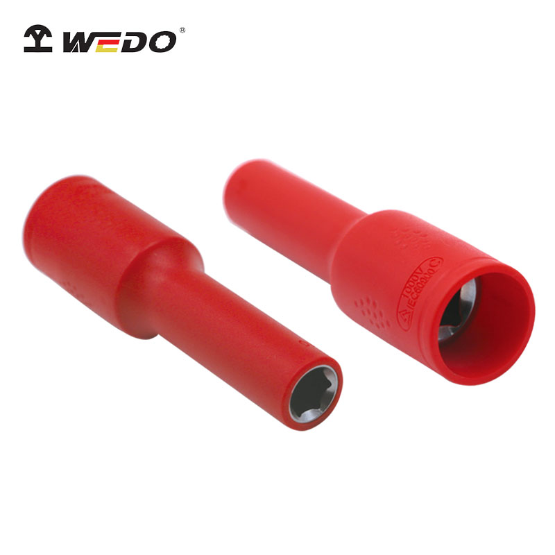 WEDO维度工厂直供1/2注塑绝缘公制加长套筒绝缘长套筒耐压1000V高清大图