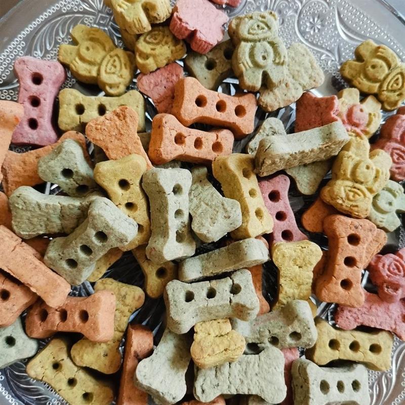 狗狗小馒头消臭饼干补钙训狗奖励泰迪金毛宠物狗粮除臭零食仓鼠W3|2000克 奶香米奇[送铃铛火腿肠]