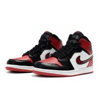 正品aj1阴阳鸳鸯 aj1mid 高帮 黑红脚趾 禁穿欧文5代篮球鞋男鞋空军一号板鞋北卡蓝影子灰倒钩鸢乐联名ihsern