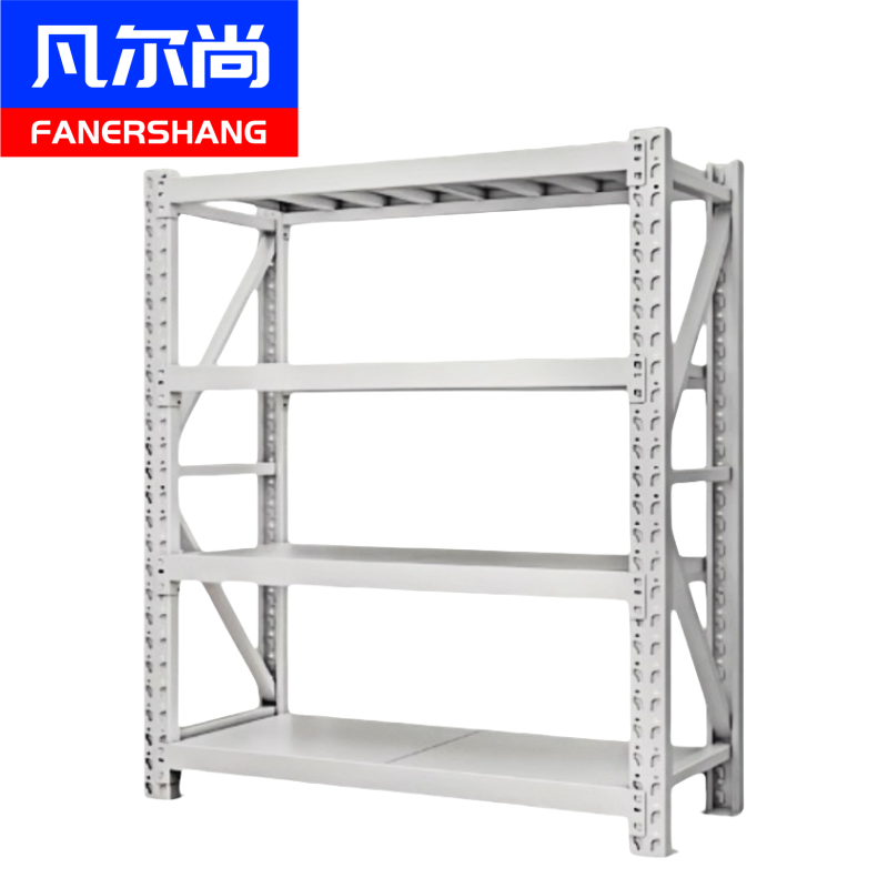 凡尔尚白色货架四层高清大图