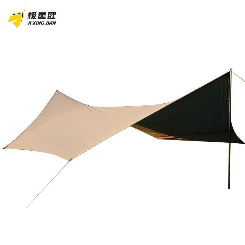极星健 帐篷 天幕 4.4*3.4m蝶型黑胶 套图片