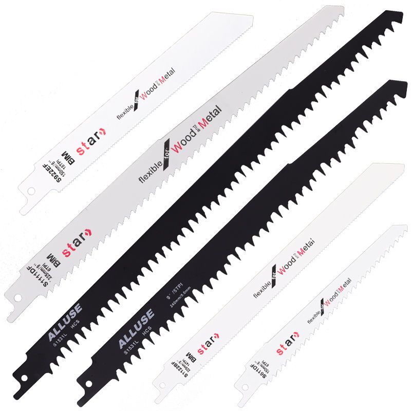 加长往复锯锯条木工马刀锯电手提锯钢管骨头金属冻肉15-40厘米长|s