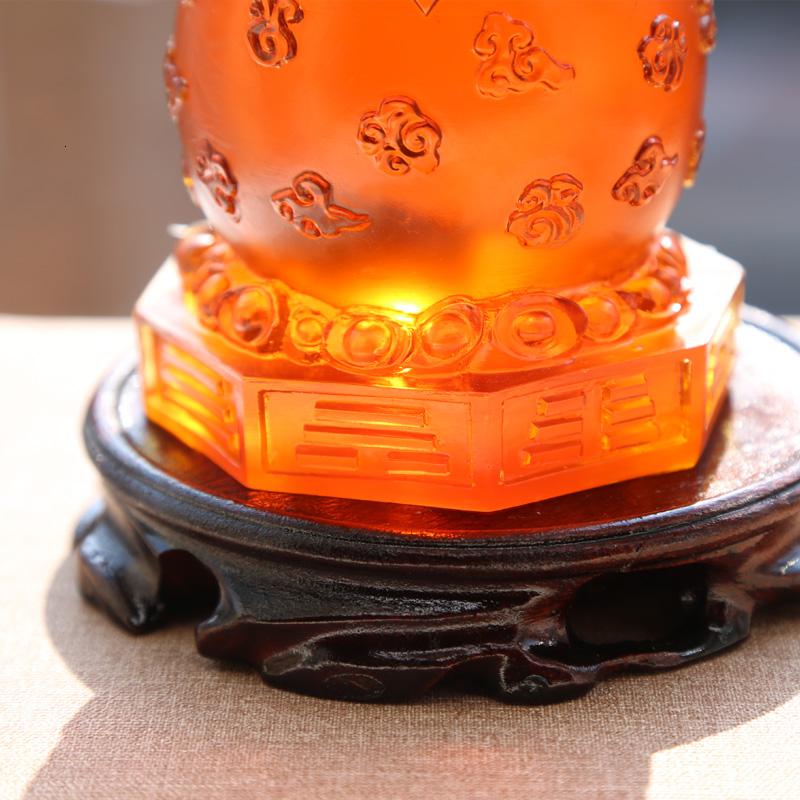 美帮汇三蟾琉璃摆件三足金蟾寓意赐瑞葫芦客厅摆件高清大图