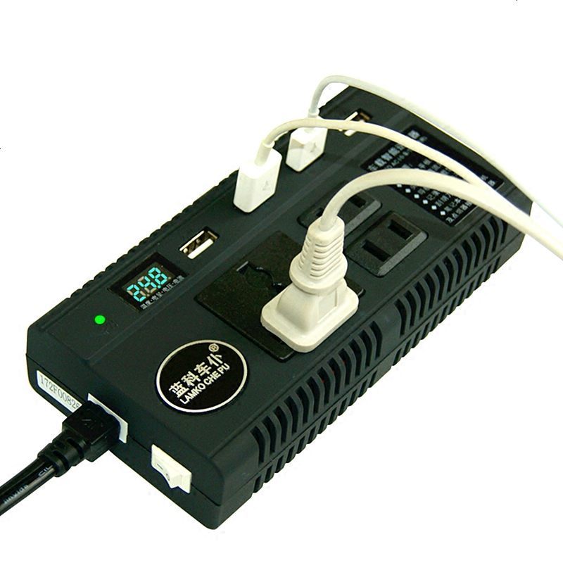 汽车用车载逆变器 12V24V转220V家用插座充电器电源转换器点烟器