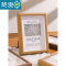 敬平欧式洗照片打印加相框摆台定制6寸六7寸8寸10木质做成相册框挂墙 原木色+[洗照片] A4[放21x29.7cm][
