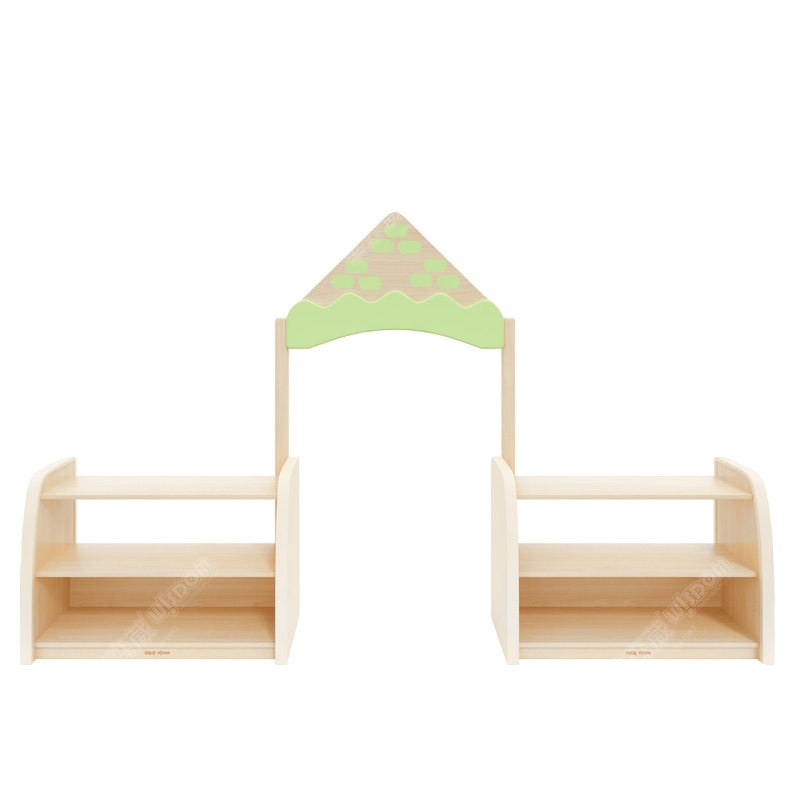 华森葳儿童家具 淘乐幼儿城堡入口-米色 木色
