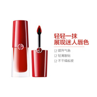 阿玛尼(ARMANI)磁魅哑艳唇釉 小胖丁染唇液 3.9ml#301-元气橘红保湿;修护