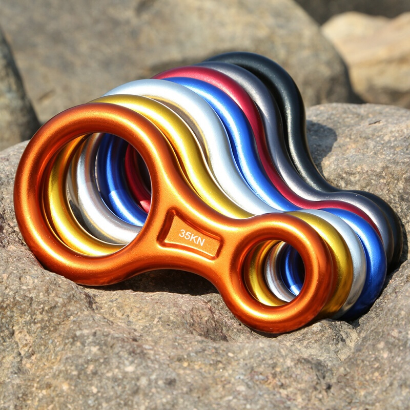 索降绳降户外攀岩装备8字环下降器高空逃生缓降器八字环速降器狂侠 