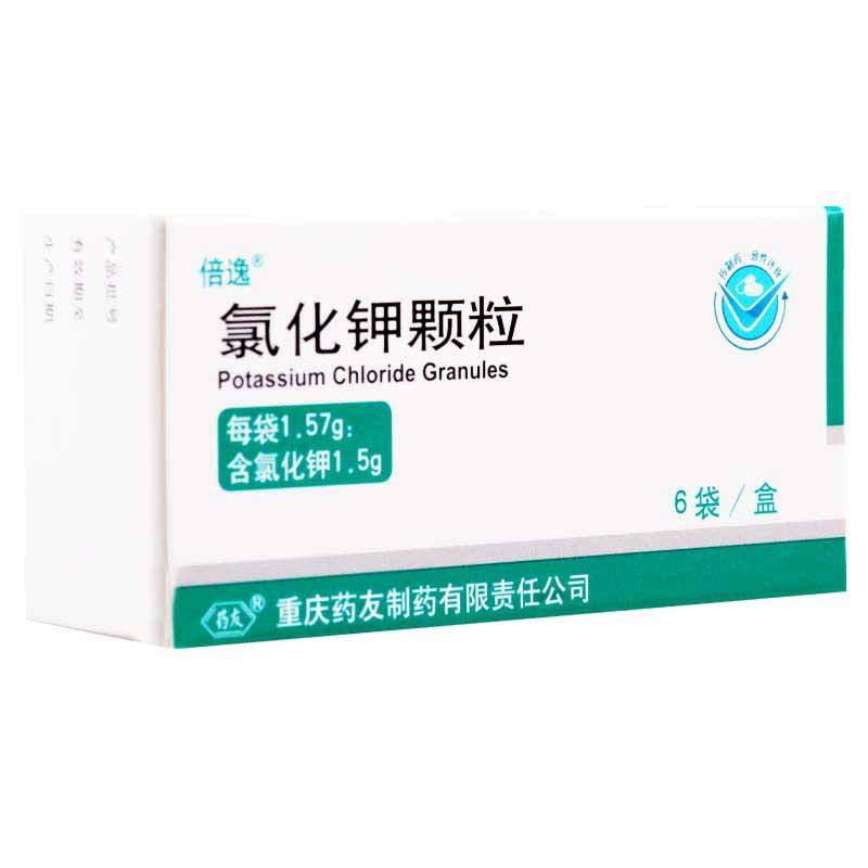 倍逸 氯化钾颗粒1.57g:1.5g*6袋/盒