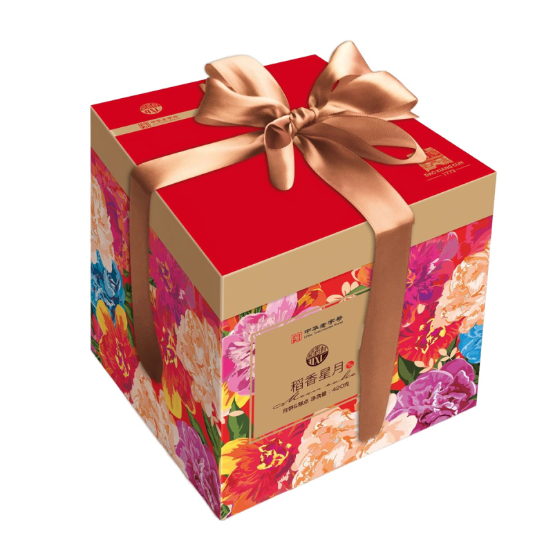 稻香村月饼礼盒稻香星月420g京式五仁蛋黄莲蓉多口味中秋送礼