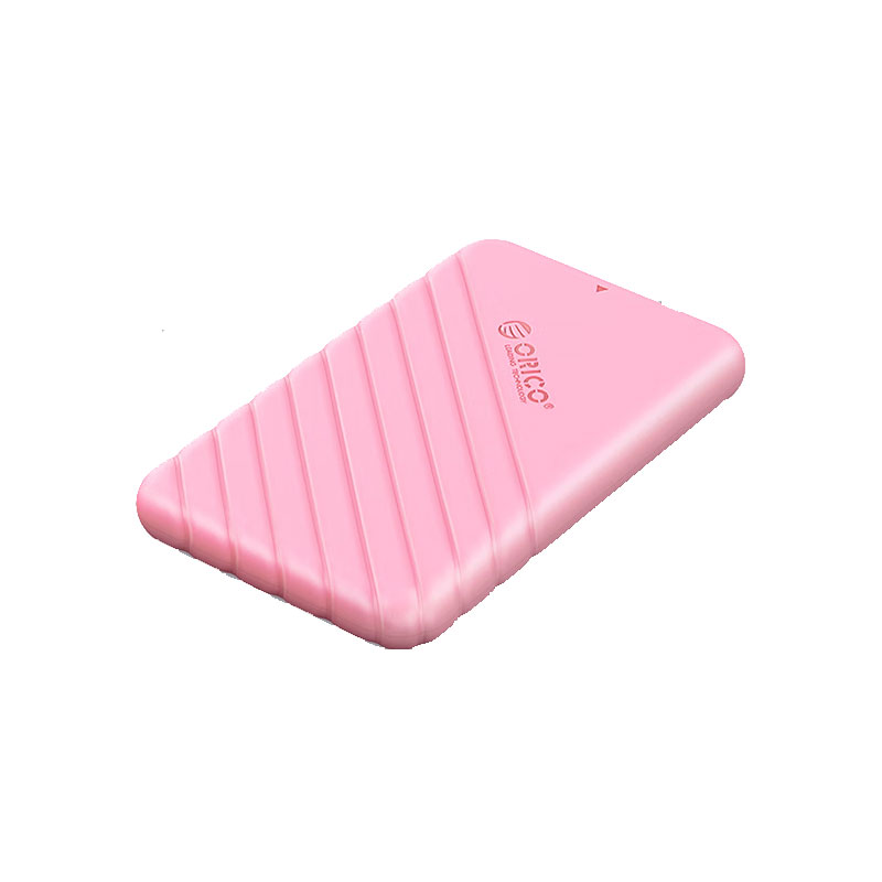 奥睿科(ORICO)Type-C移动硬盘盒2.5英寸USB3.1 SATA串口台式机笔记本SSD硬盘盒子 粉25PW1