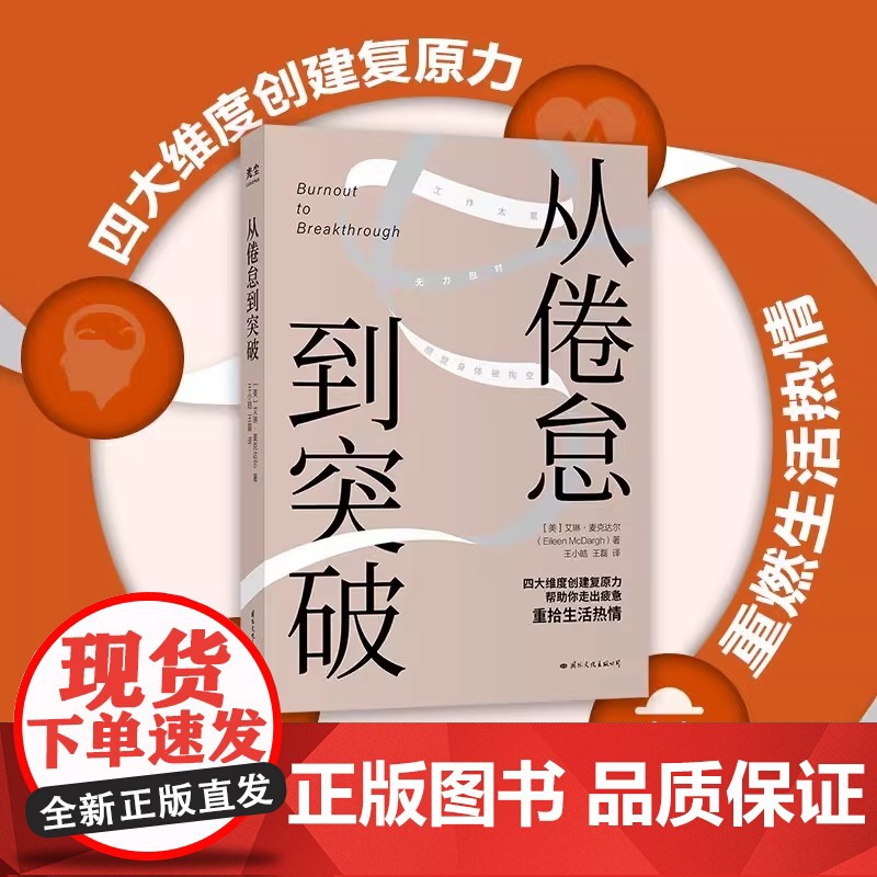 [央视网]从倦怠到突破 艾琳麦克达尔 四大维度创建复原力帮助你走出疲惫重燃生活热情 心灵与修养心灵成功励志书籍 GC高清大图