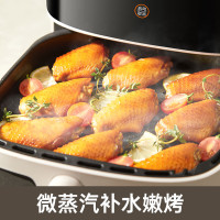 九阳(Joyoung)不用翻面空气炸锅全自动可视6.5L实用大容量蒸汽嫩炸一体家用全息触控KL65-V572