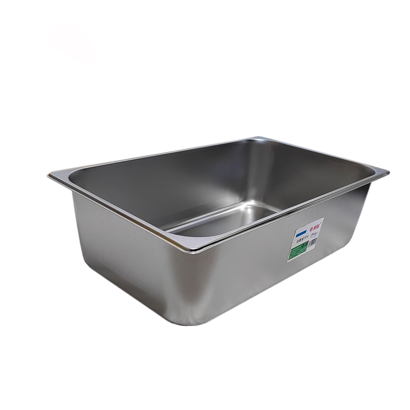 炯毅 不锈钢方盆餐盆商用份数盆1/1分餐盆打菜盆 份数盆304 530*330*150mm 个高清大图