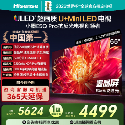 海信(Hisense)65E5Q-PRO 65英寸智能电视