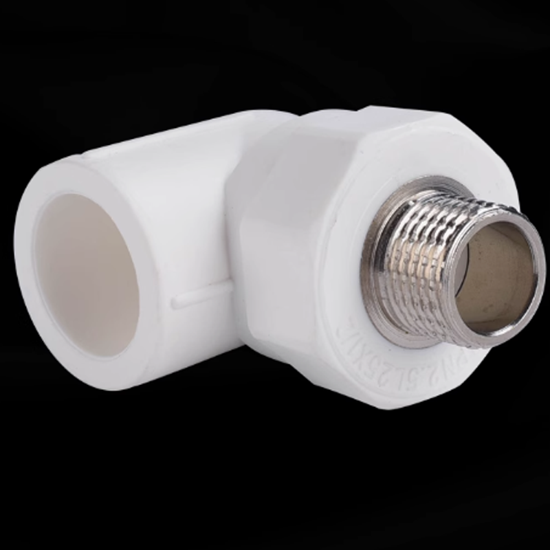 云型巨 PPR外丝弯头 ppr热熔管件家装配件接头 单位:个高清大图