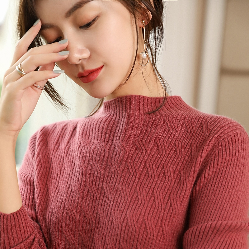 新款秋冬保暖套头羊绒衫女100%纯羊绒衫韩版休闲高档毛衣针织