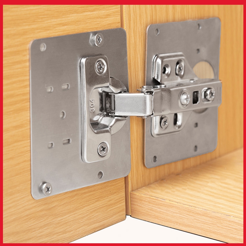 闪电客柜门合页固定板铰链板合页安装板垫板修补板片加固板